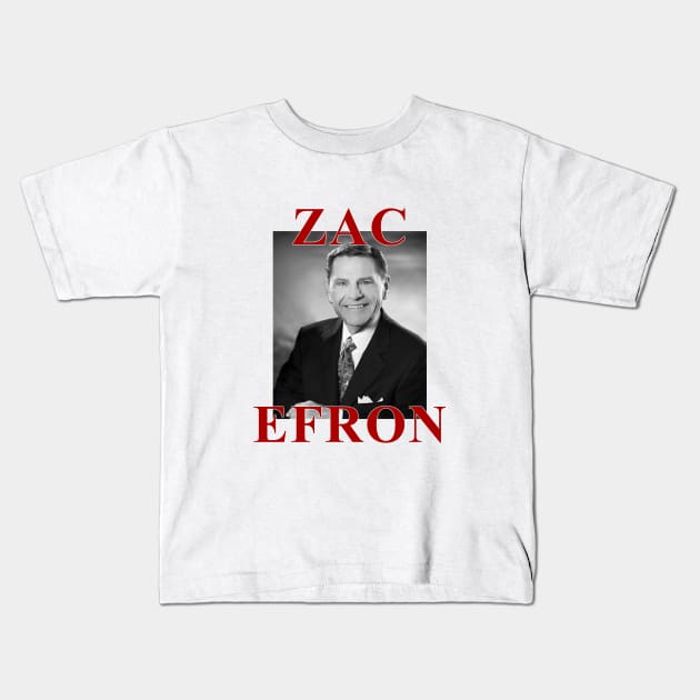 zac efron Kids T-Shirt by squat680